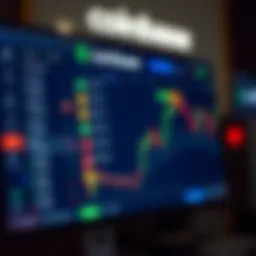 Coinbase platform interface showcasing cryptocurrency trading options