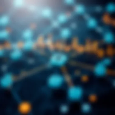 Understanding Blockchain Technology A sophisticated network diagram illustrating blockchain technology