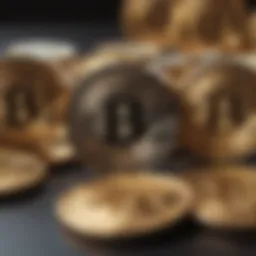 Visual representation of low transaction fees in cryptocurrencies