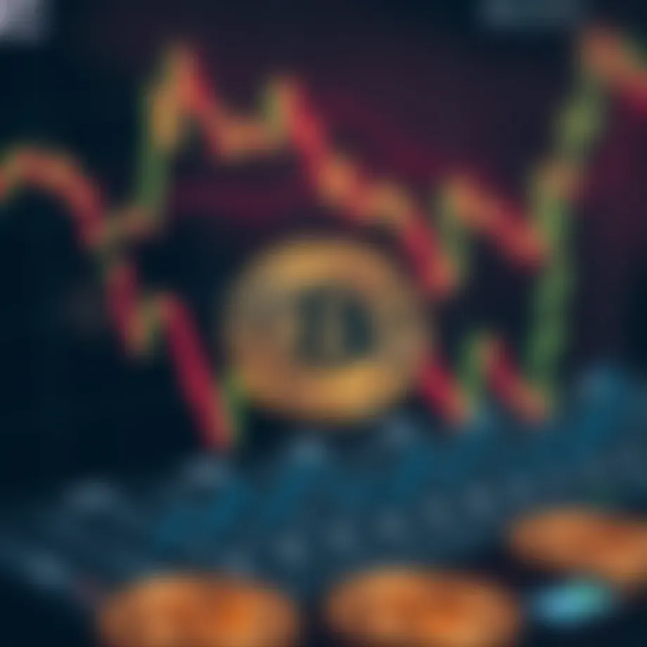 A graphical representation of cryptocurrency market trends