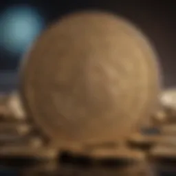 A digital coin representing cutting-edge technology in the cryptocurrency sector