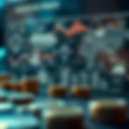 Visual representation of decentralized finance concepts