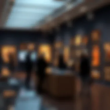 Interactive user experience in an NFT gallery