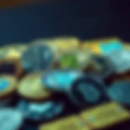 Visual representation of diverse cryptocurrencies