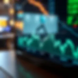 Graph showing cyber coin price fluctuations over time